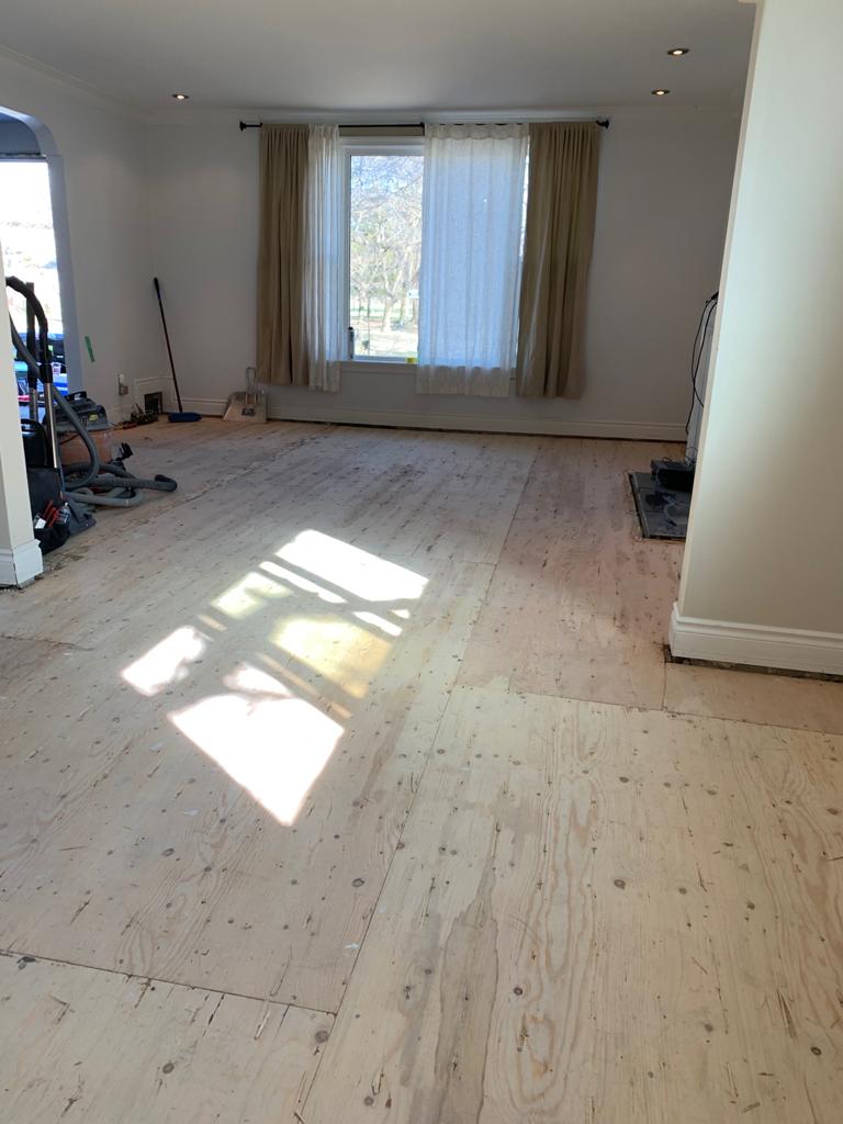 before installing new flooring